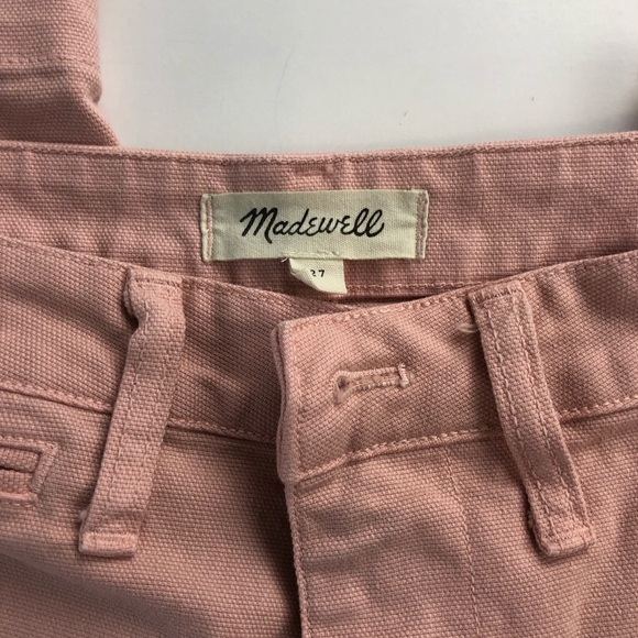 Madewell Emmett Wide-Leg Crop Pant Pink High Rise Pink  27 - Picture 3 of 9